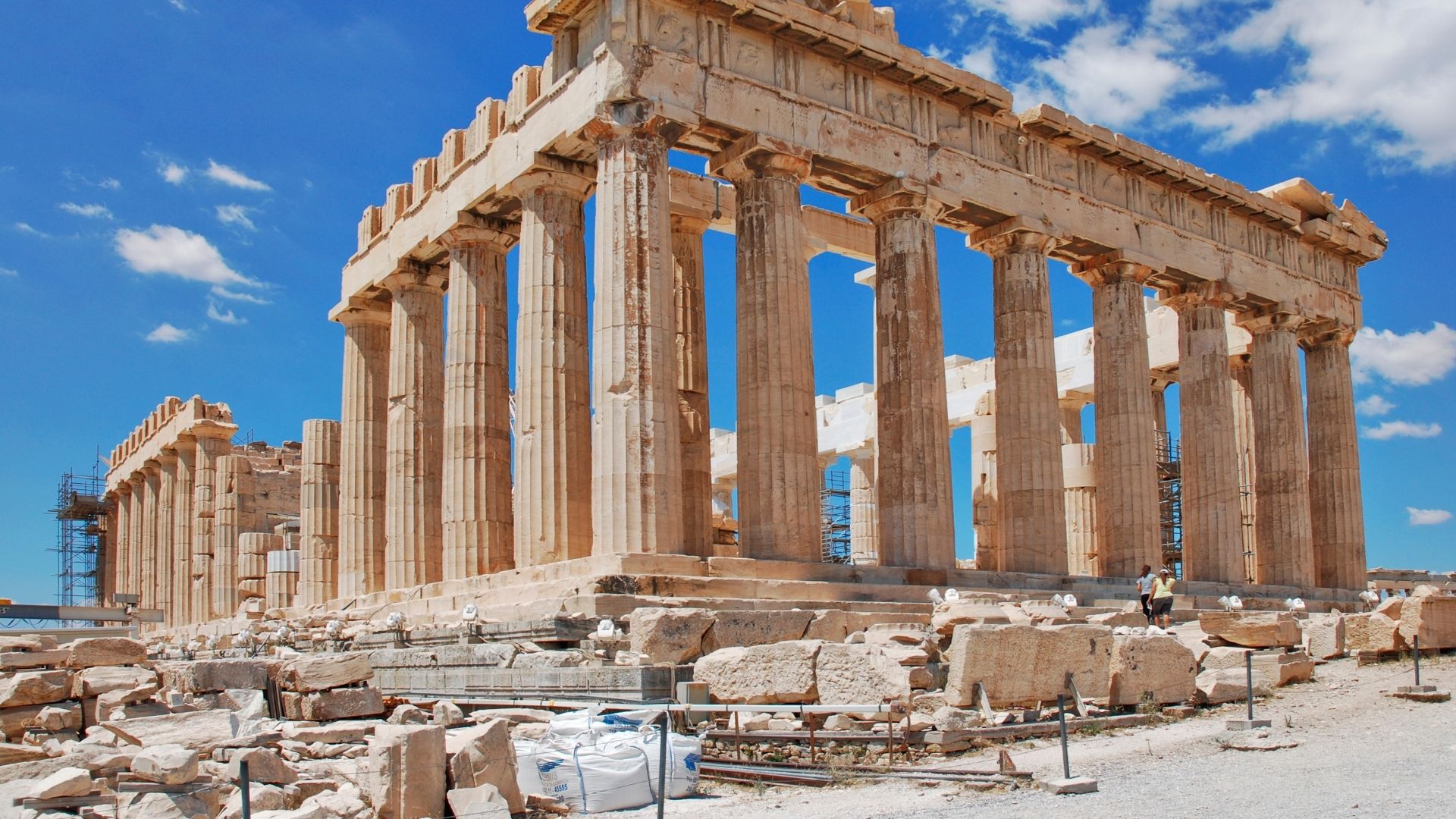 photograph of the Parthenon