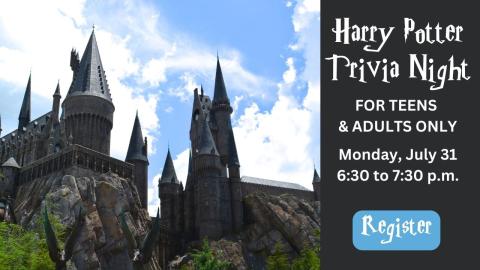 Harry Potter Trivia Night program flyer