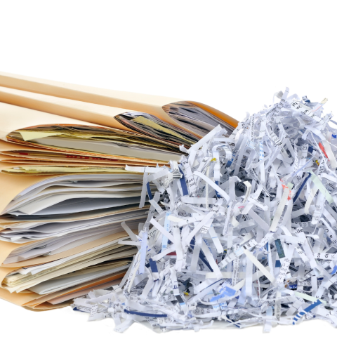Decorative image of paper shredding
