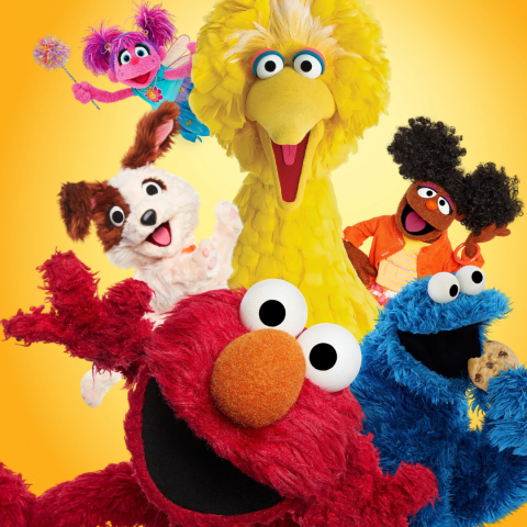 decorative image of sesame st characters