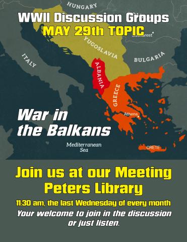 May's Discussion Topic: War in the Balkans