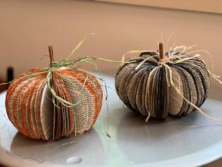 decorative image of book pumpkins