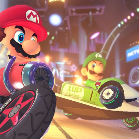 decorative image of mario kart