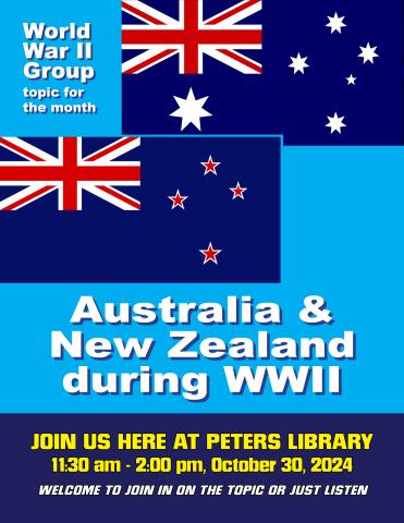 oct 2024 poster with australia and new zealand flags