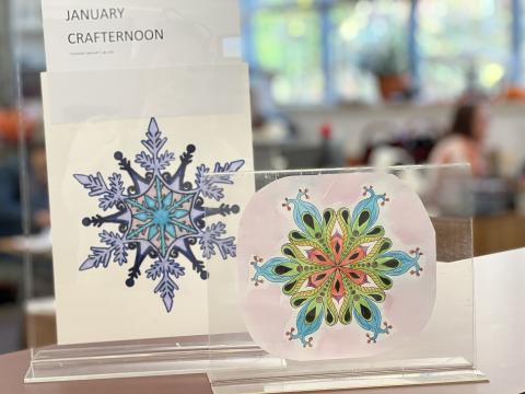 decorative image of snowflake art