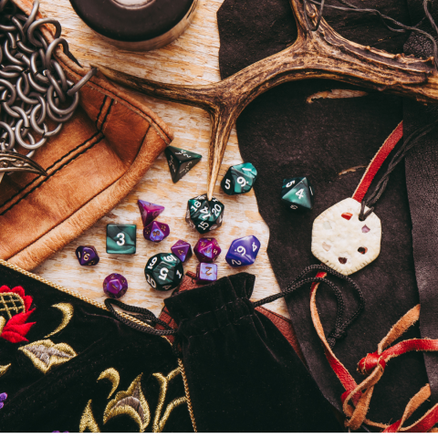 decorative image of dungeons and dragons dice