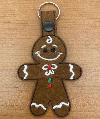 Gingerbread man purse ornament