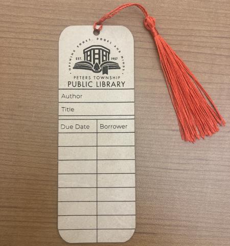Laser cut leather bookmark with tassel