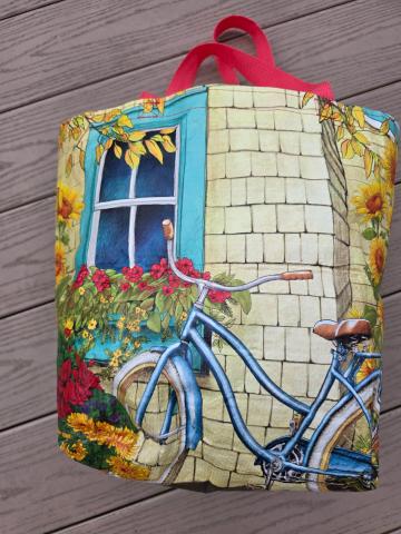 Tote made of reusable bags