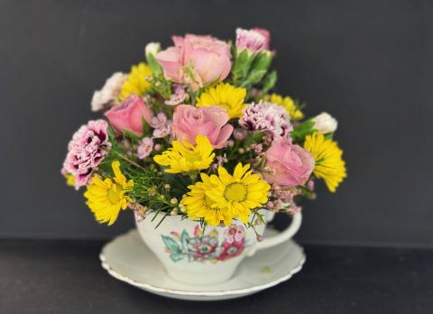 Teacup with Flowers