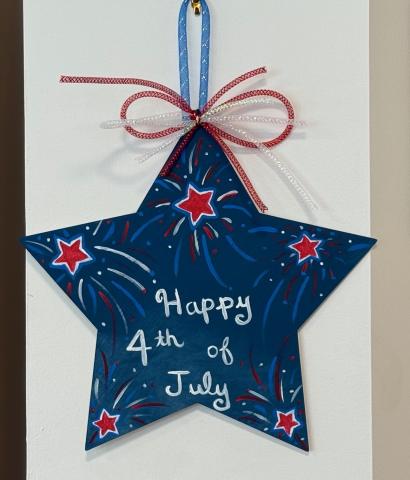 4th of July Hanging Star