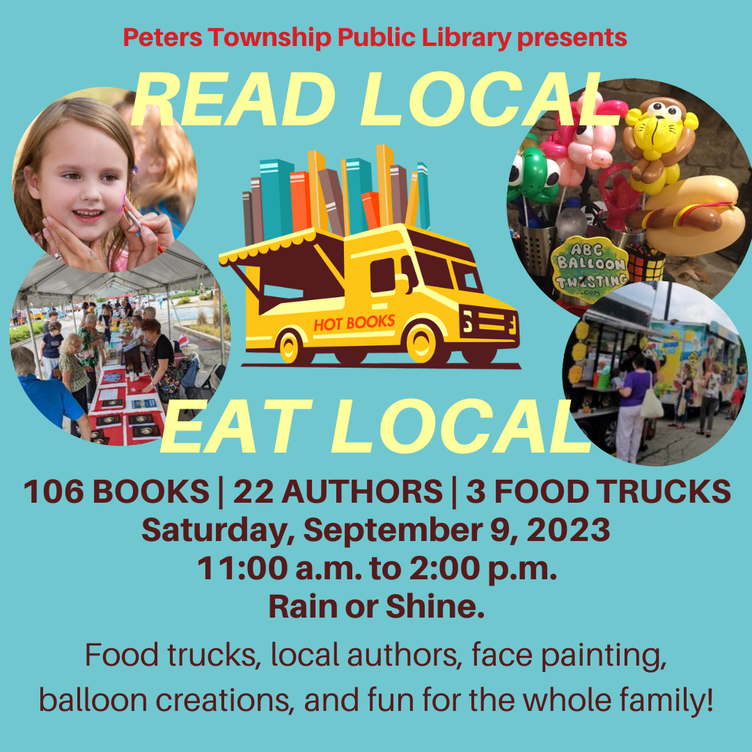 Read Local Eat Local Sept 9, 2023, 11am - 2 pm Rain or shine