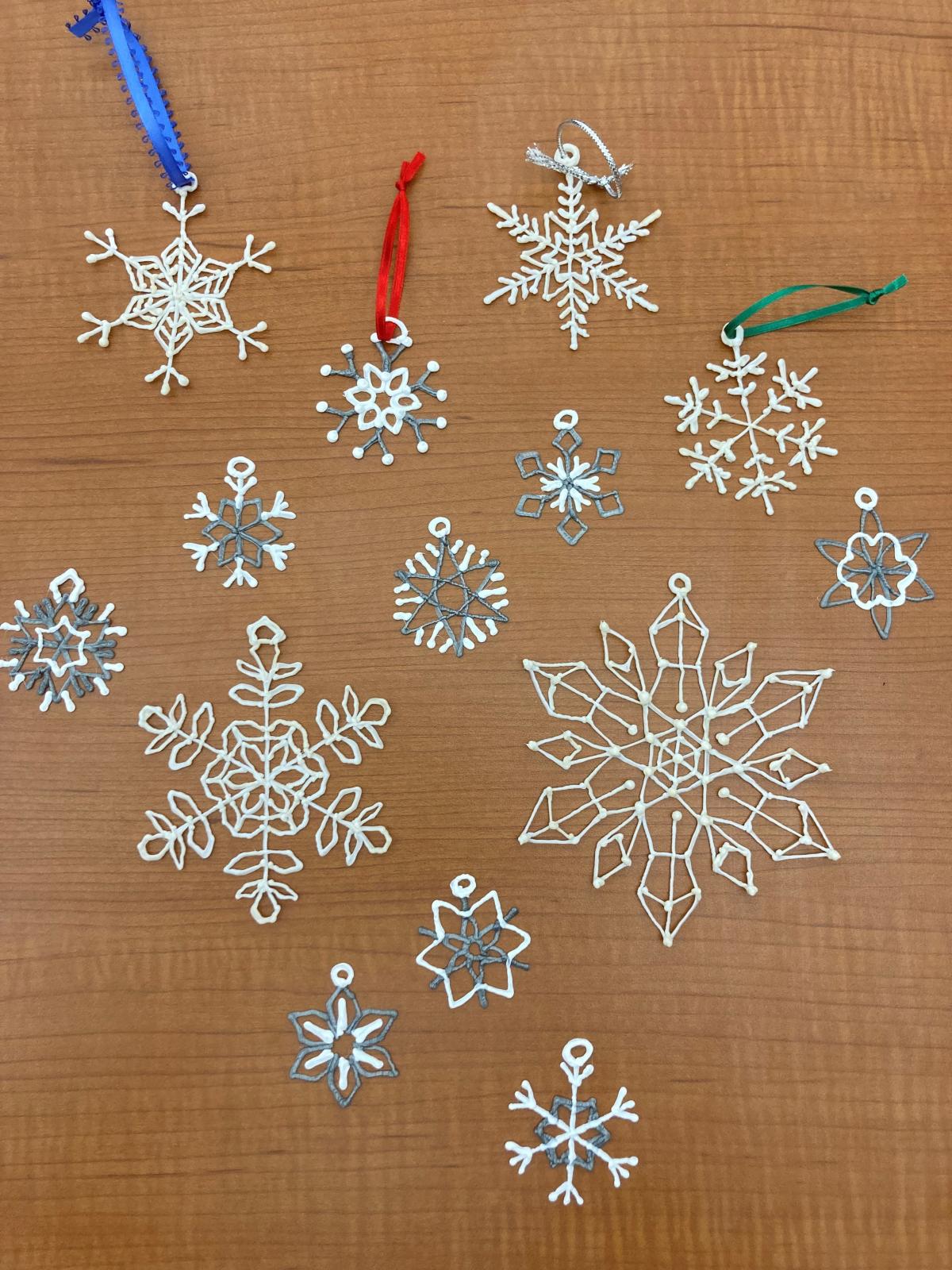 3D snowflake ornaments