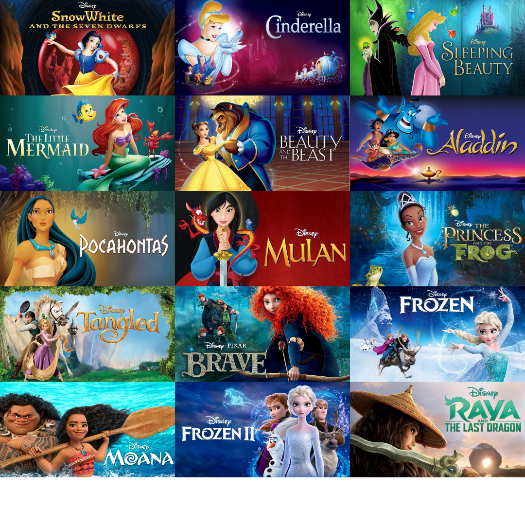 decorative image of Disney movies