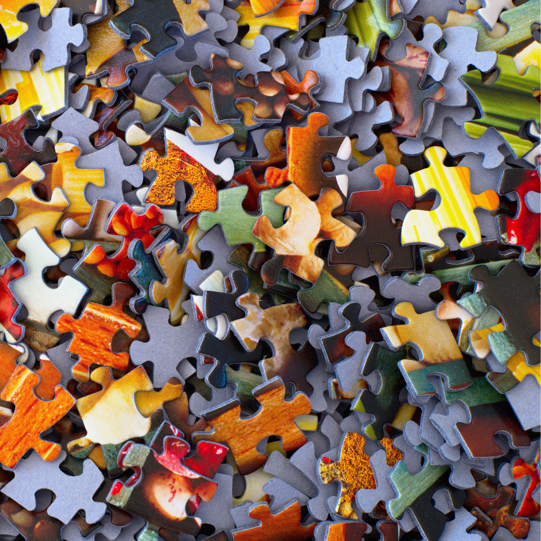 decorative image of jigsaw puzzles