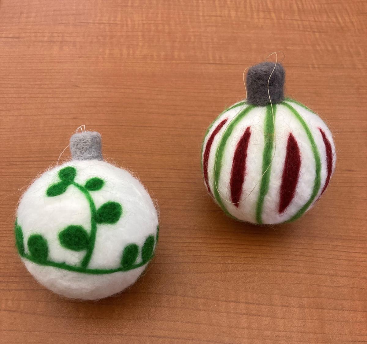 Needle Felted Holiday Ornament