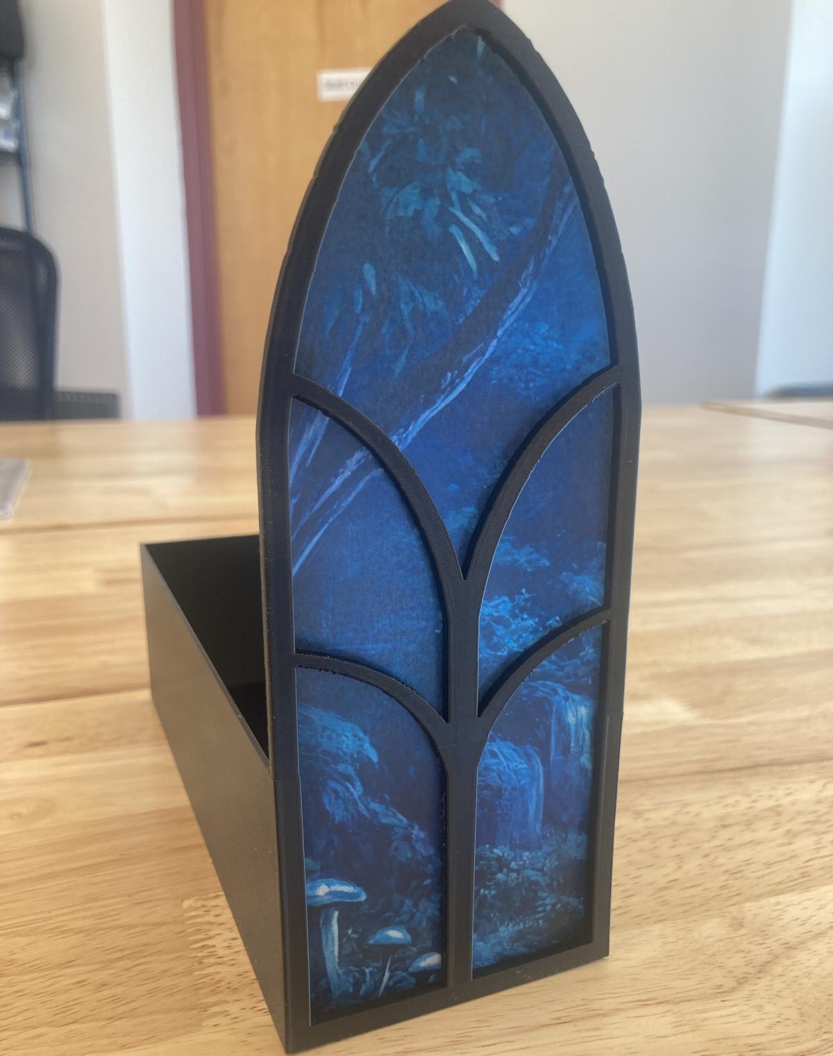 3D printed book nook in the shape of a window