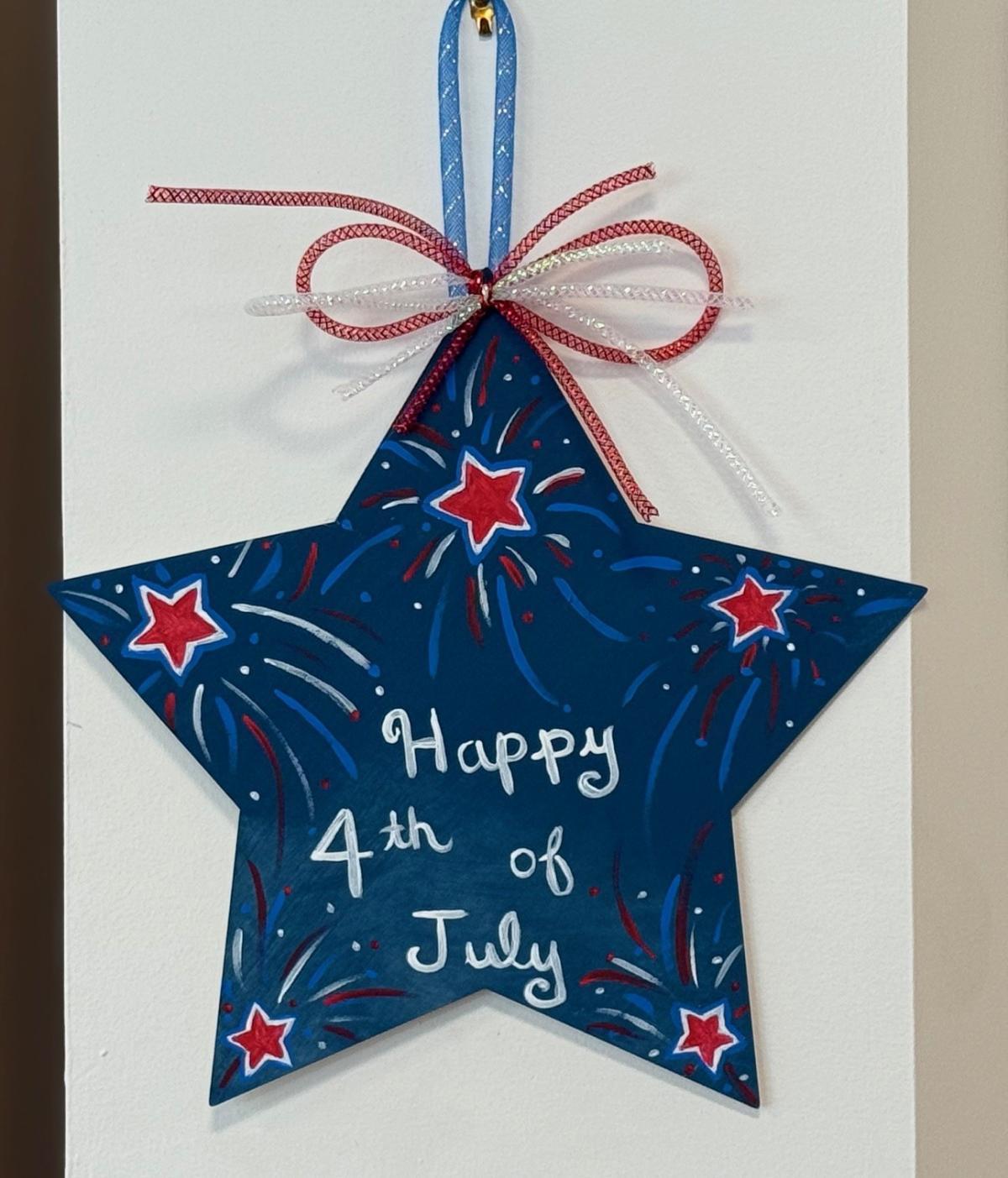 4th of July Hanging Star