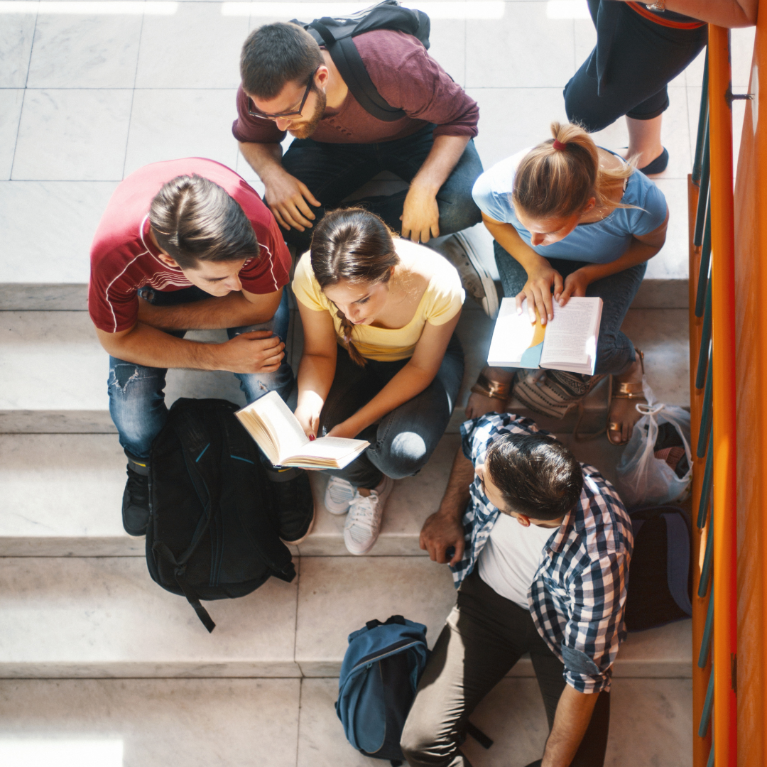 College Students Studying 
